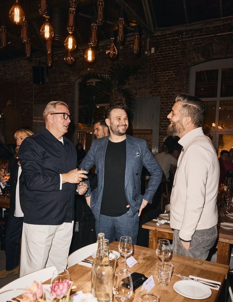 Mario Stoelck, Mauricio Warhaftig and Eric Sawalies during our Fashion, Drinks and Talks event DFD Winter 2025